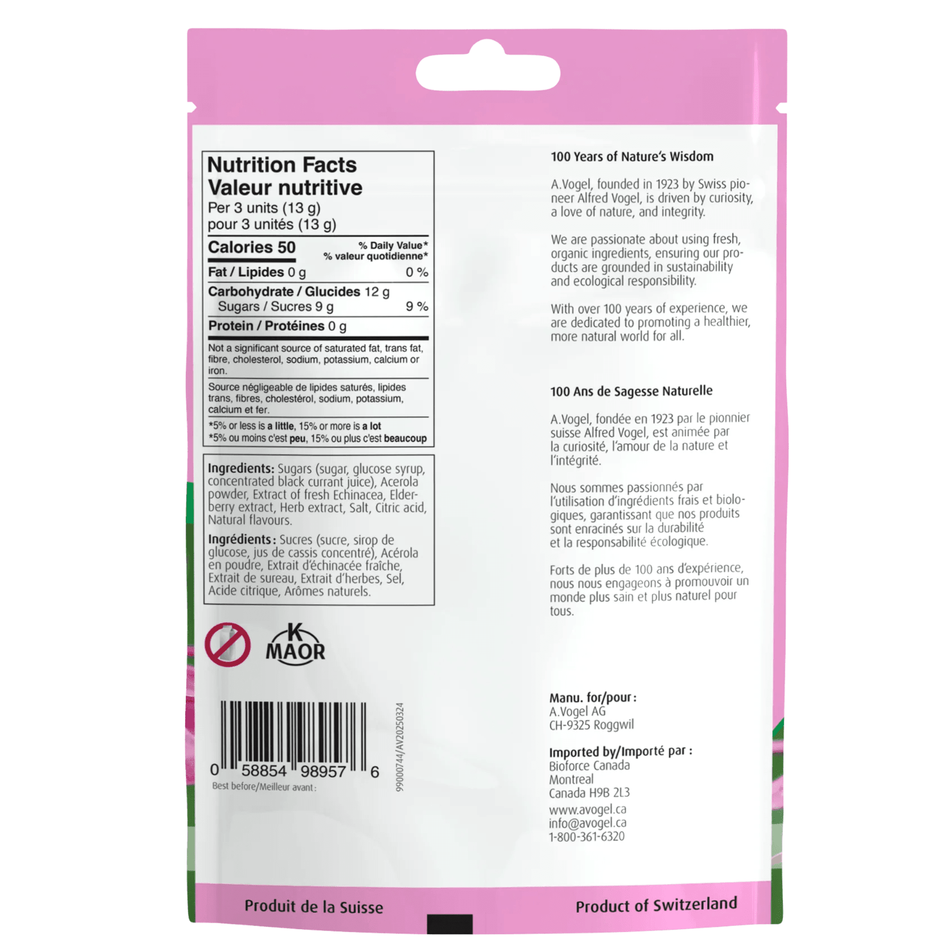 A Vogel Echinacea Lozenges 75 Grams Bag - Nutrition Plus