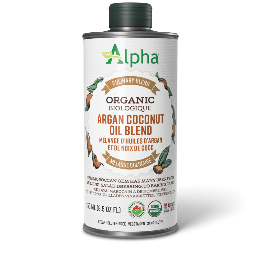 Alpha Health Organic Argan Coconut oil Blend 250mL - Nutrition Plus