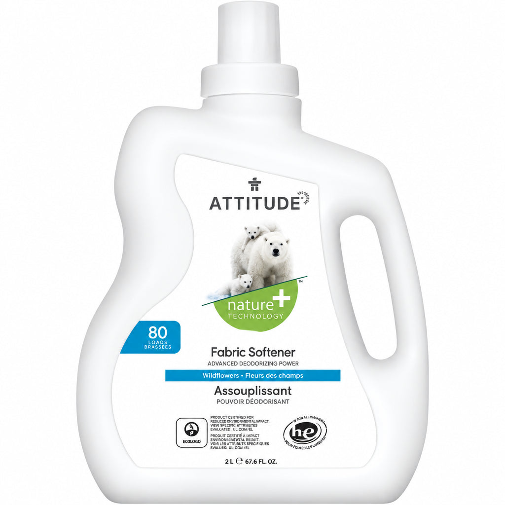 Attitude Fabric Softener Wildflower 2L 80 Loads - Nutrition Plus