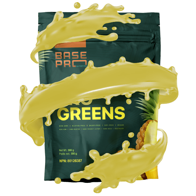 Base Pro Nutrition Pro Greens Powder - Pineapple 300 grams - Nutrition Plus