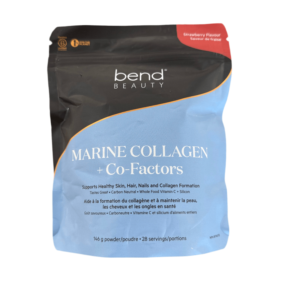 Bend Beauty Marine Collagen + Co - Factors 146 Grams, Strawberry Flavour - Nutrition Plus