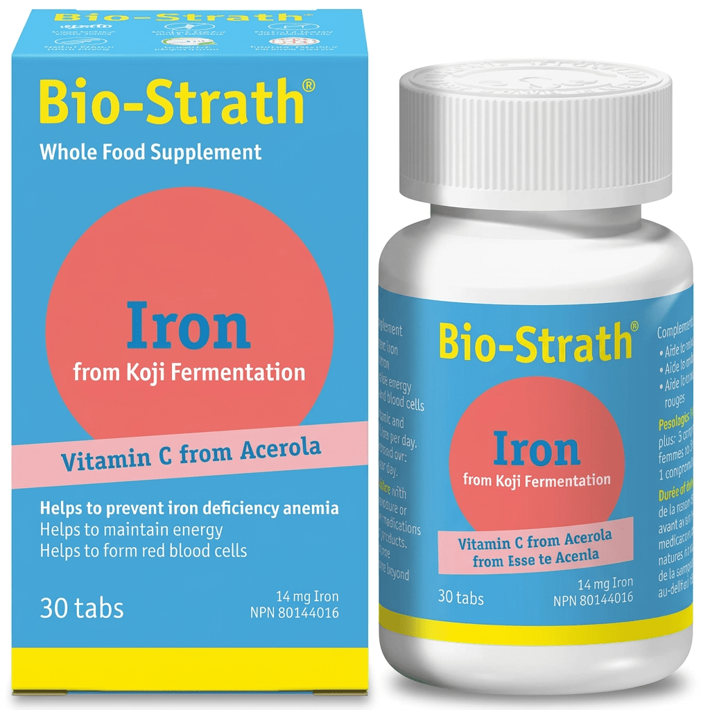 Bio-Strath® Iron fron Koji Mushroom 30 Tablets - Nutrition Plus