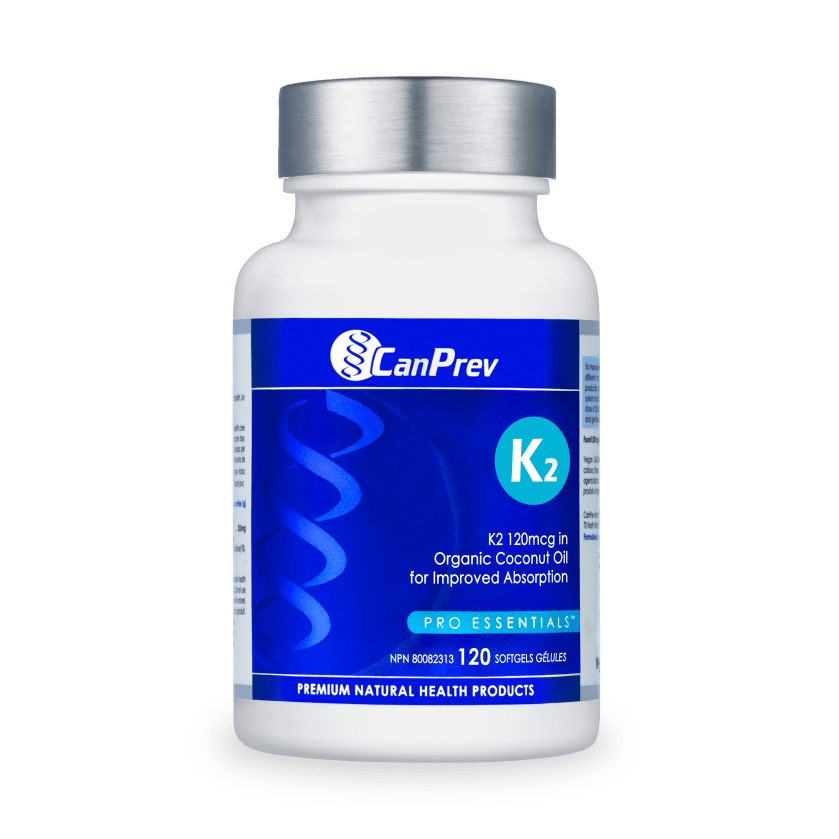CanPrev Vitamin K2 120mcg 120 Softgels - Nutrition Plus