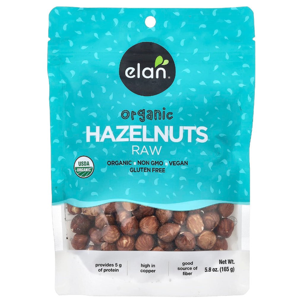 Elan Organic Raw Hazelnuts 165 Grams - Nutrition Plus