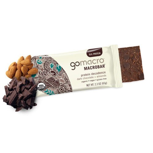 GoMacro Protein Bar 65 Grams, Dark Chocolate & Almonds - Nutrition Plus