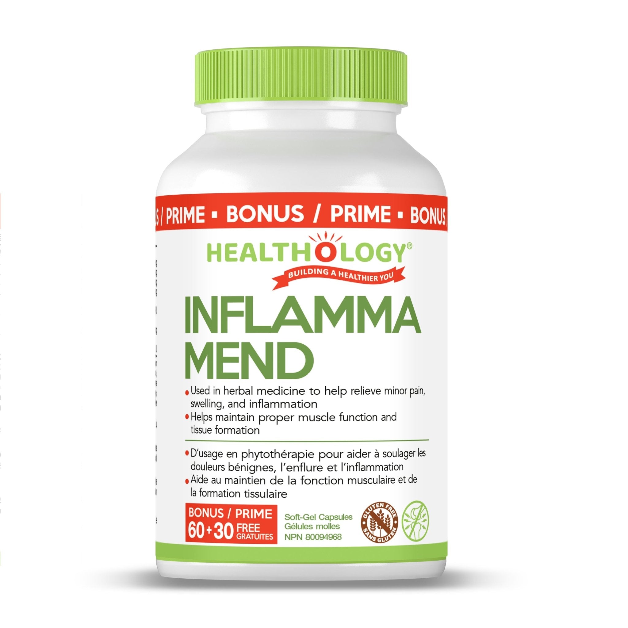 Healthology Inflamma Mend 60+30 Bonus Softgels - Nutrition Plus