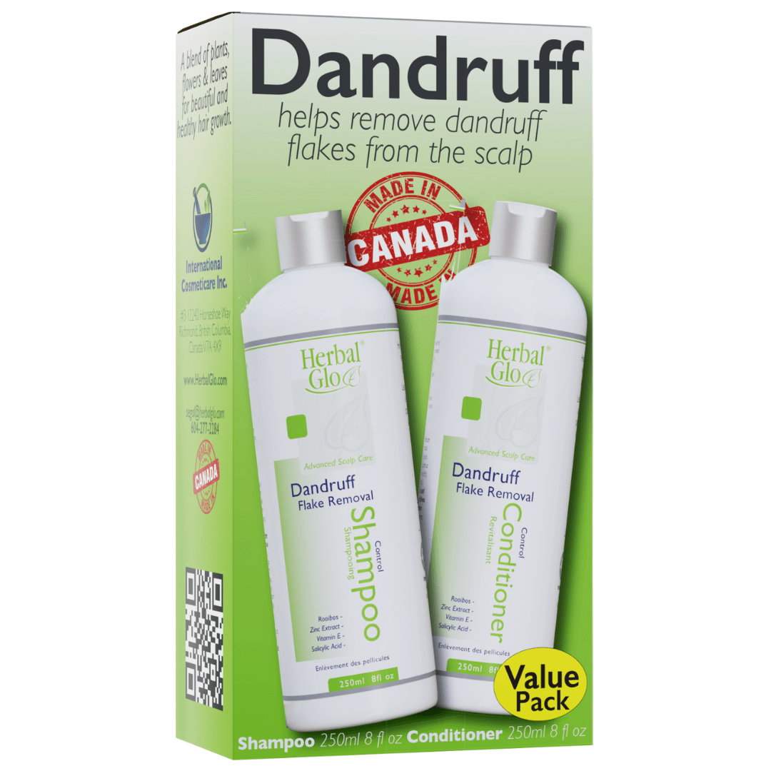 Herbal Glo Dandruff Control Shampoo/Conditioner Value Pack 500mL - Nutrition Plus