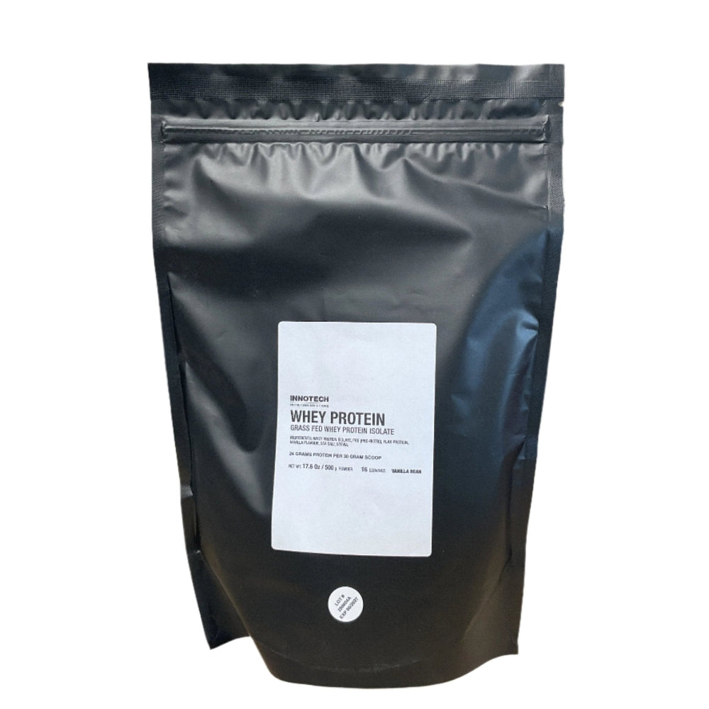 Innotech Nutrition Grass Fed Whey Protein Isolate - Vanilla Bean 500 Grams - Nutrition Plus