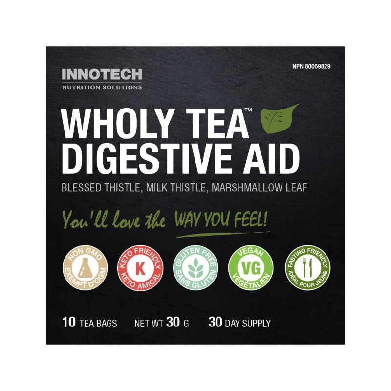 Innotech Nutrition Wholy Tea Digestive Aid 10 Tea Bags - Nutrition Plus