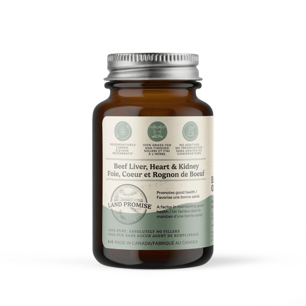 Land Promise Essential Organs 180 Capsules, Grass Fed - Nutrition Plus