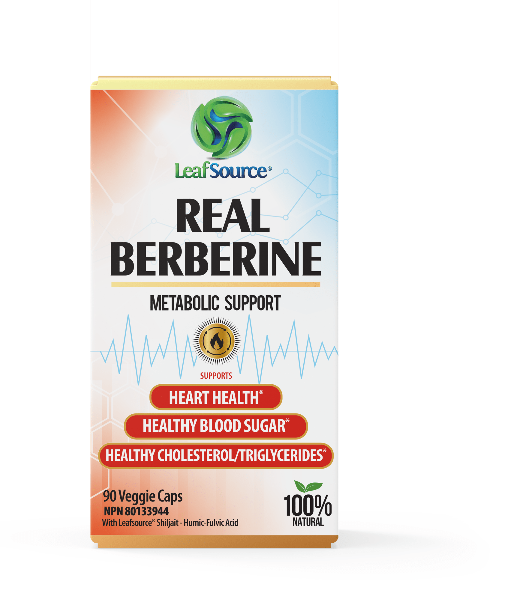 LeafSource® Real Berberine 90 Veg Capsules - Nutrition Plus