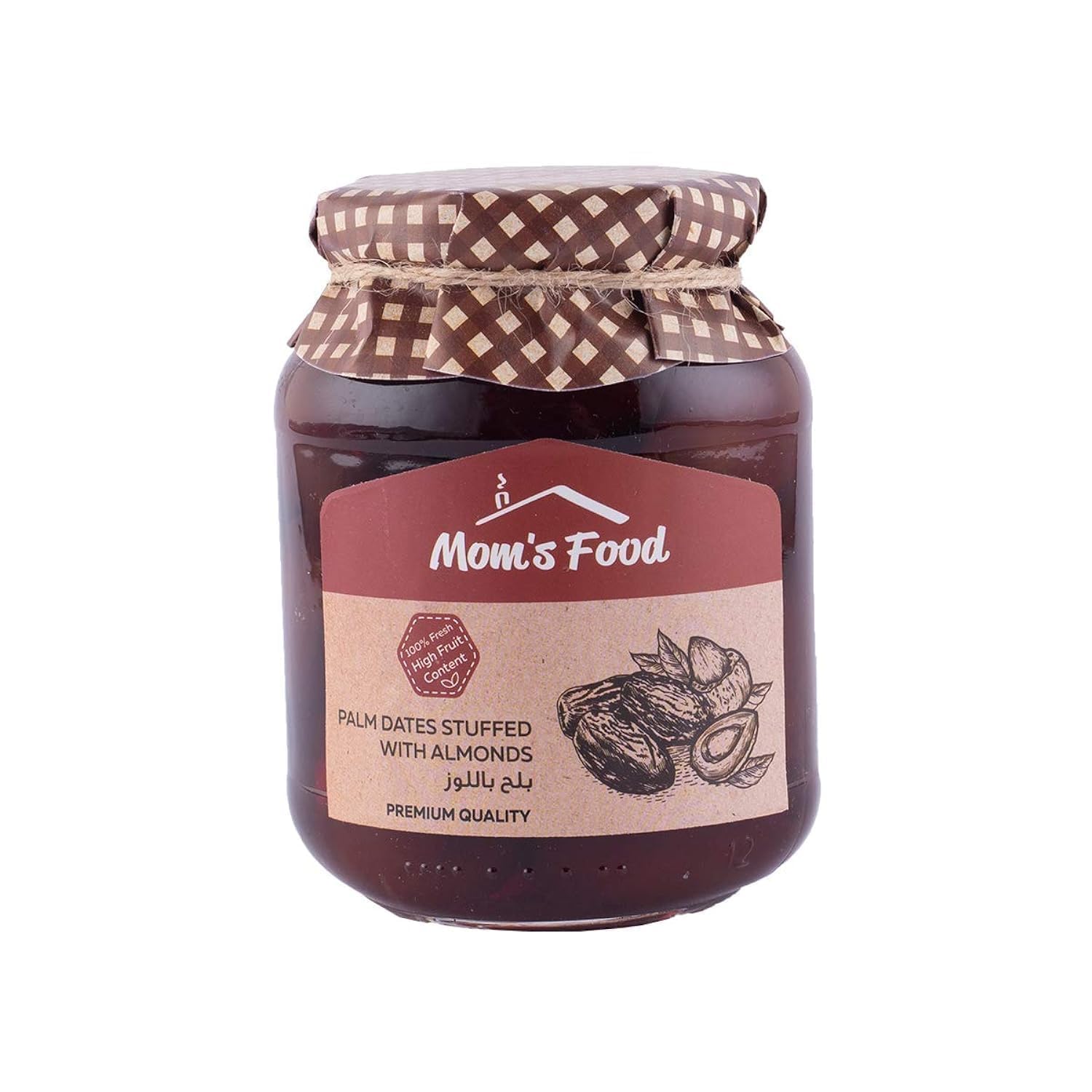 Mom's Food Palm Dates Stuffed with Almonds 460 Grams - Nutrition Plus