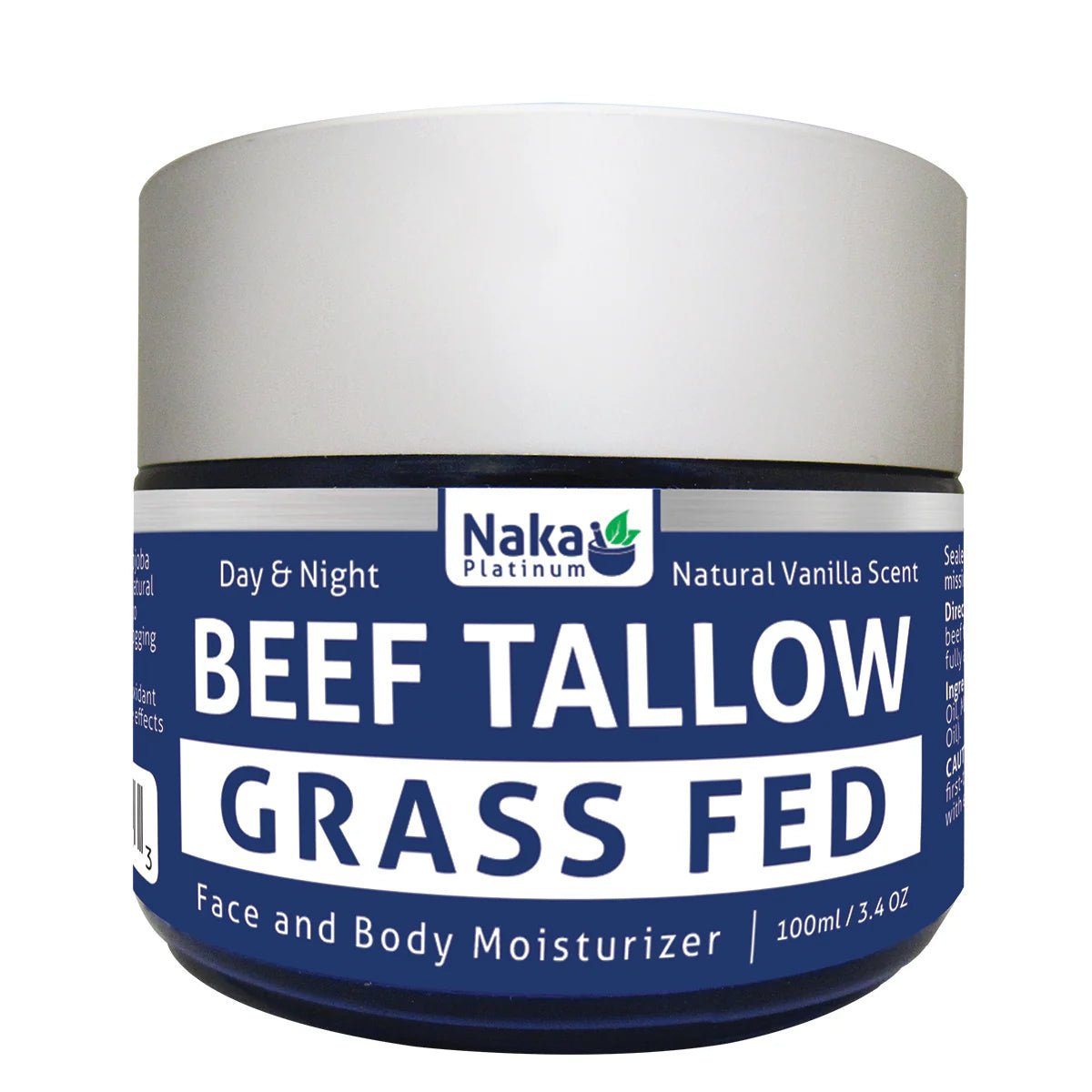 Naka Beef Tallow Organic Face & Body Cream 100mL - Nutrition Plus