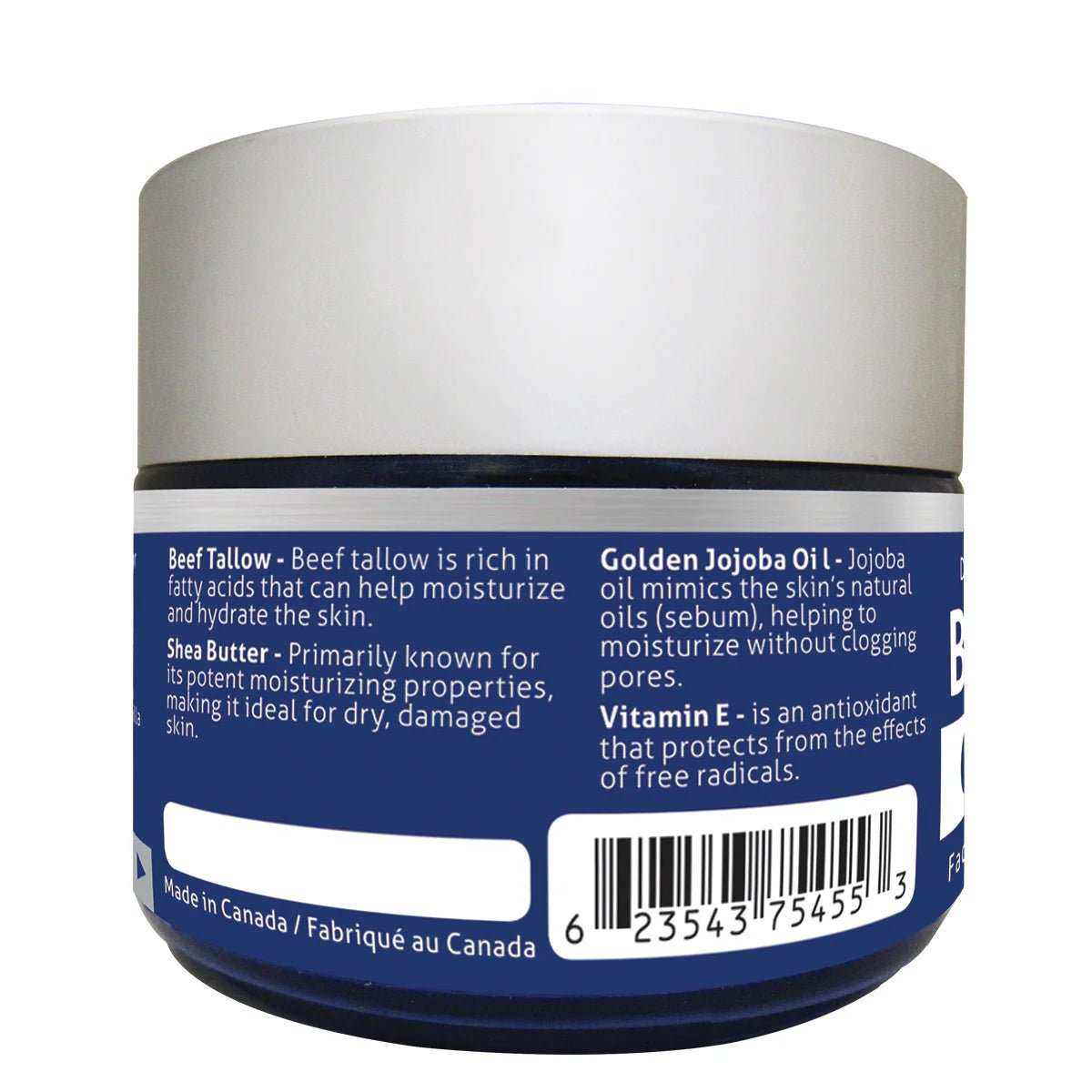 Naka Beef Tallow Organic Face & Body Cream 100mL - Nutrition Plus