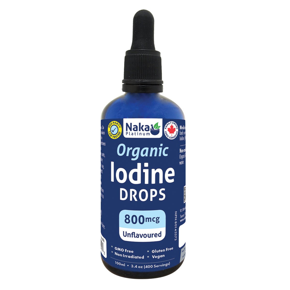 Naka Organic Iodine Drops 100mL - Nutrition Plus