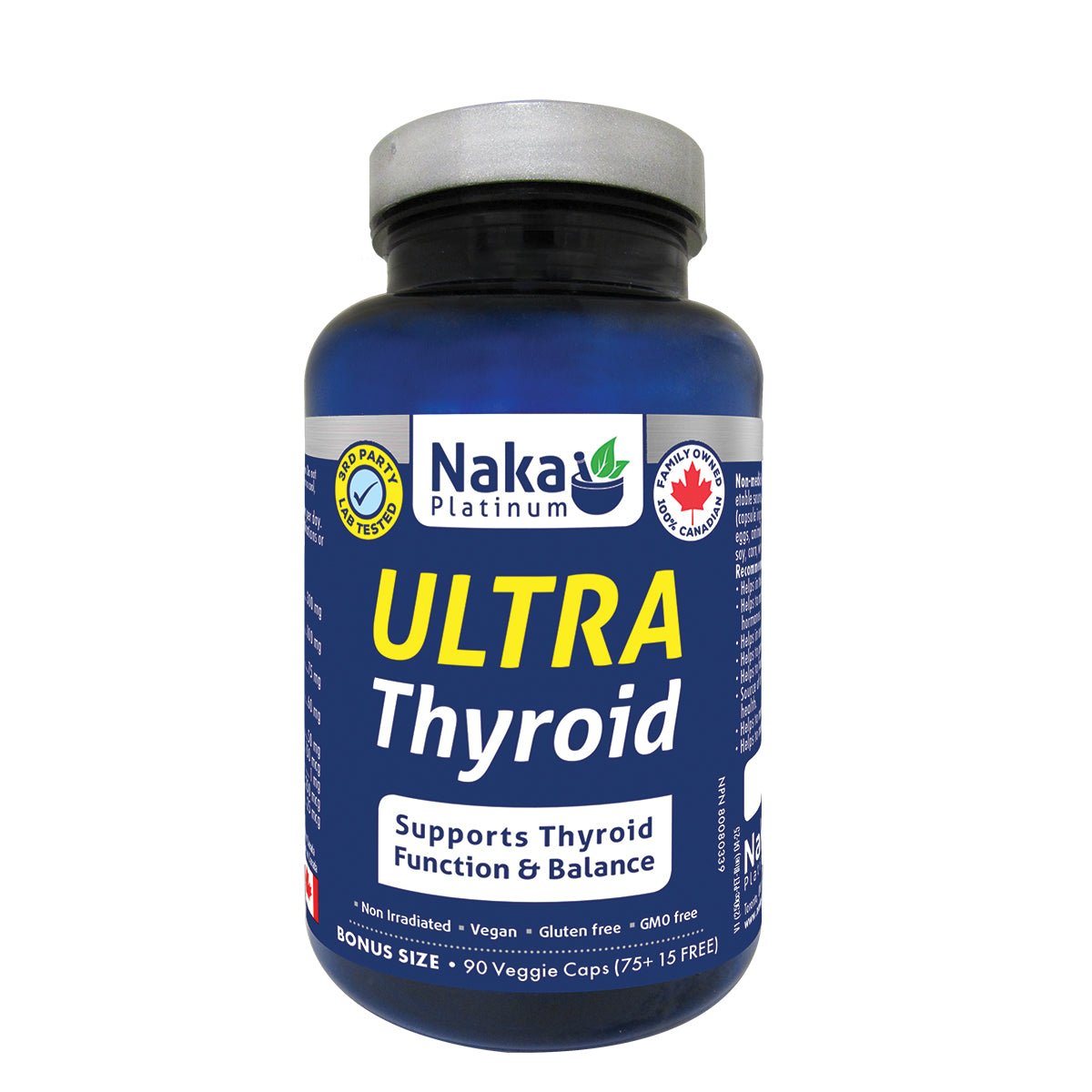 Naka Ultra Thyroid 90 Veg Capsules - Nutrition Plus