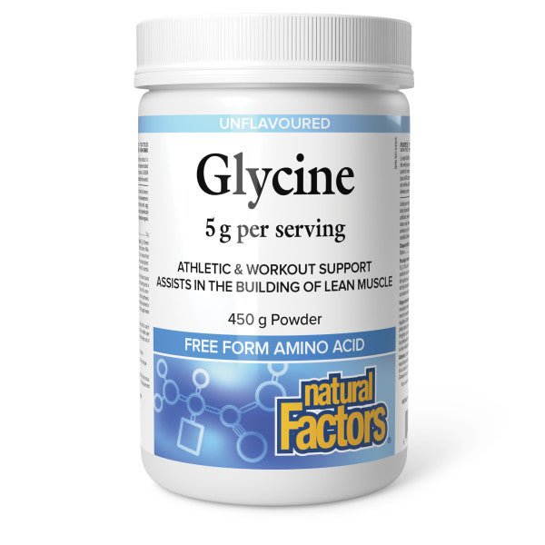 Natural Factors Glycine Powder 450g - Nutrition Plus