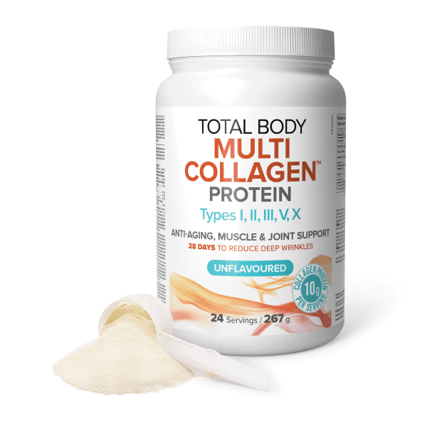 Natural Factors Total Body Multi Collagen Protein 267 Grams, Unflavoured - Nutrition Plus