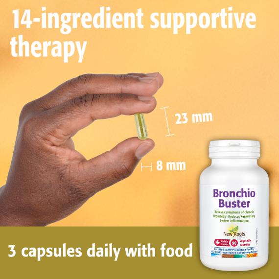 New Roots Bronchio Buster 90 Veg Capsules - Nutrition Plus