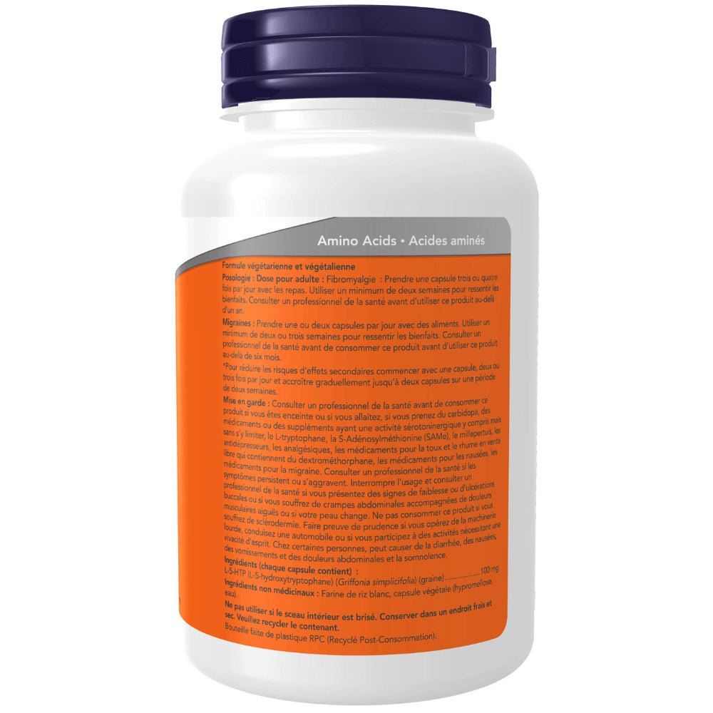 Now 5-HTP 100mg Veg Capsules - Nutrition Plus