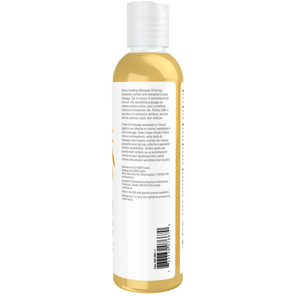 Now Arnica Soothing Massage Oil 237mL - Nutrition Plus