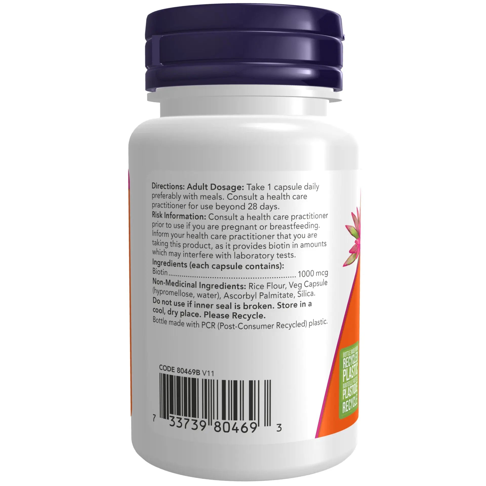 Now Biotin 1,000mcg 100 Capsules - Nutrition Plus