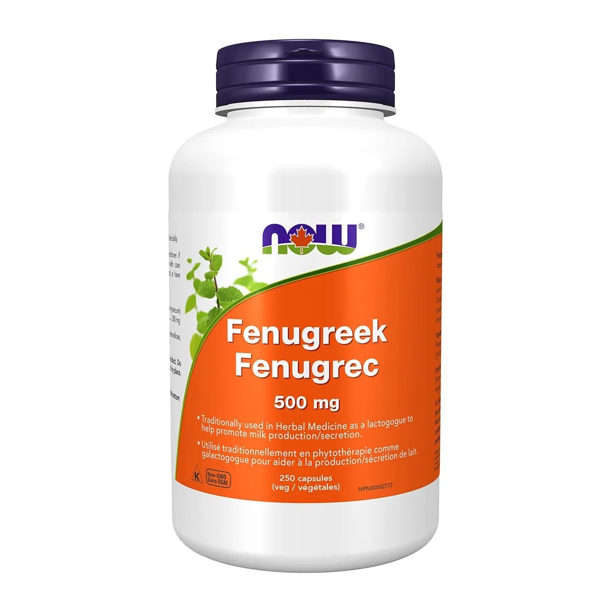 Now Fenugreek 500mg 250 Veg Capsules - Nutrition Plus
