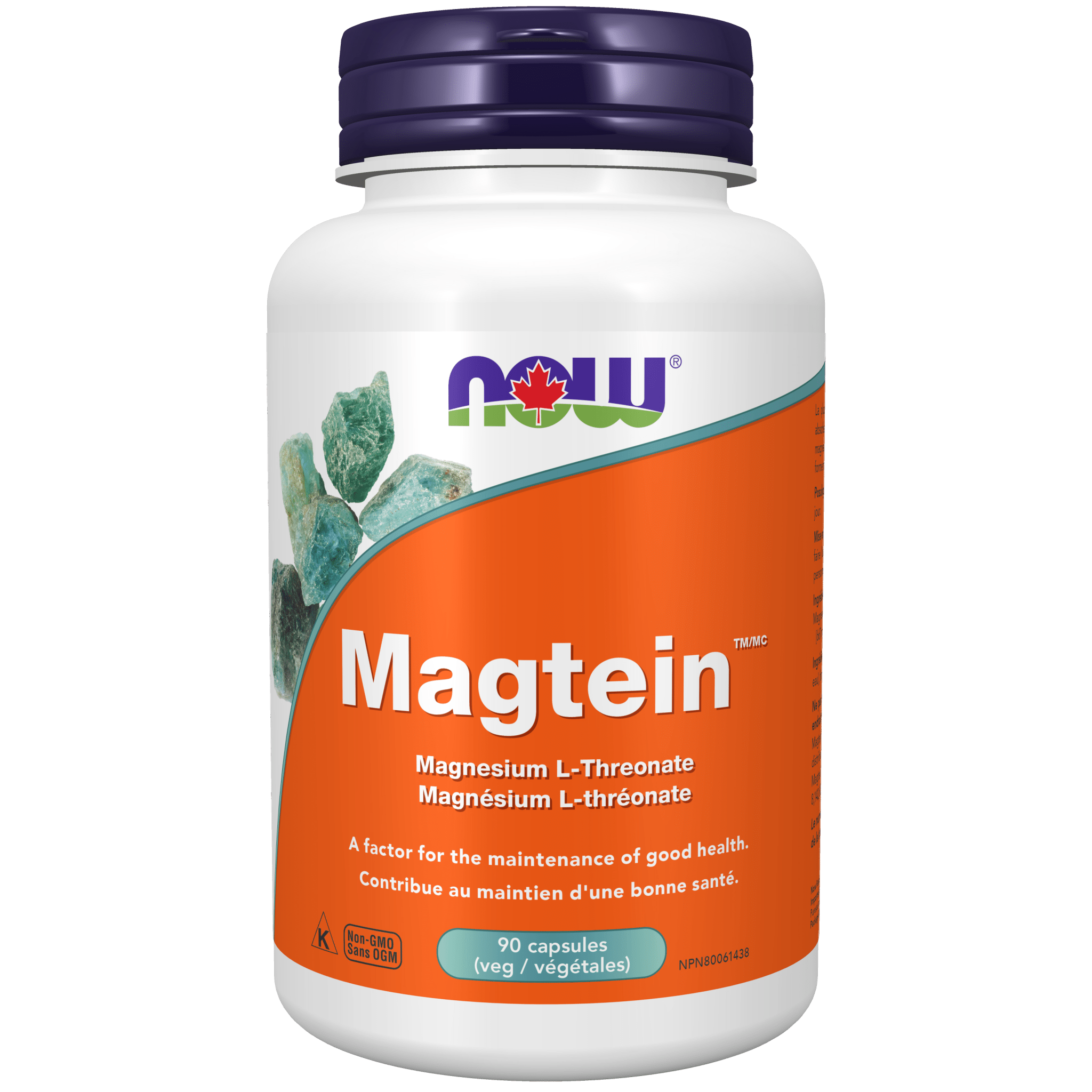 Now Magtein Magnesium L - Threonate 90 Veg Capsules - Nutrition Plus