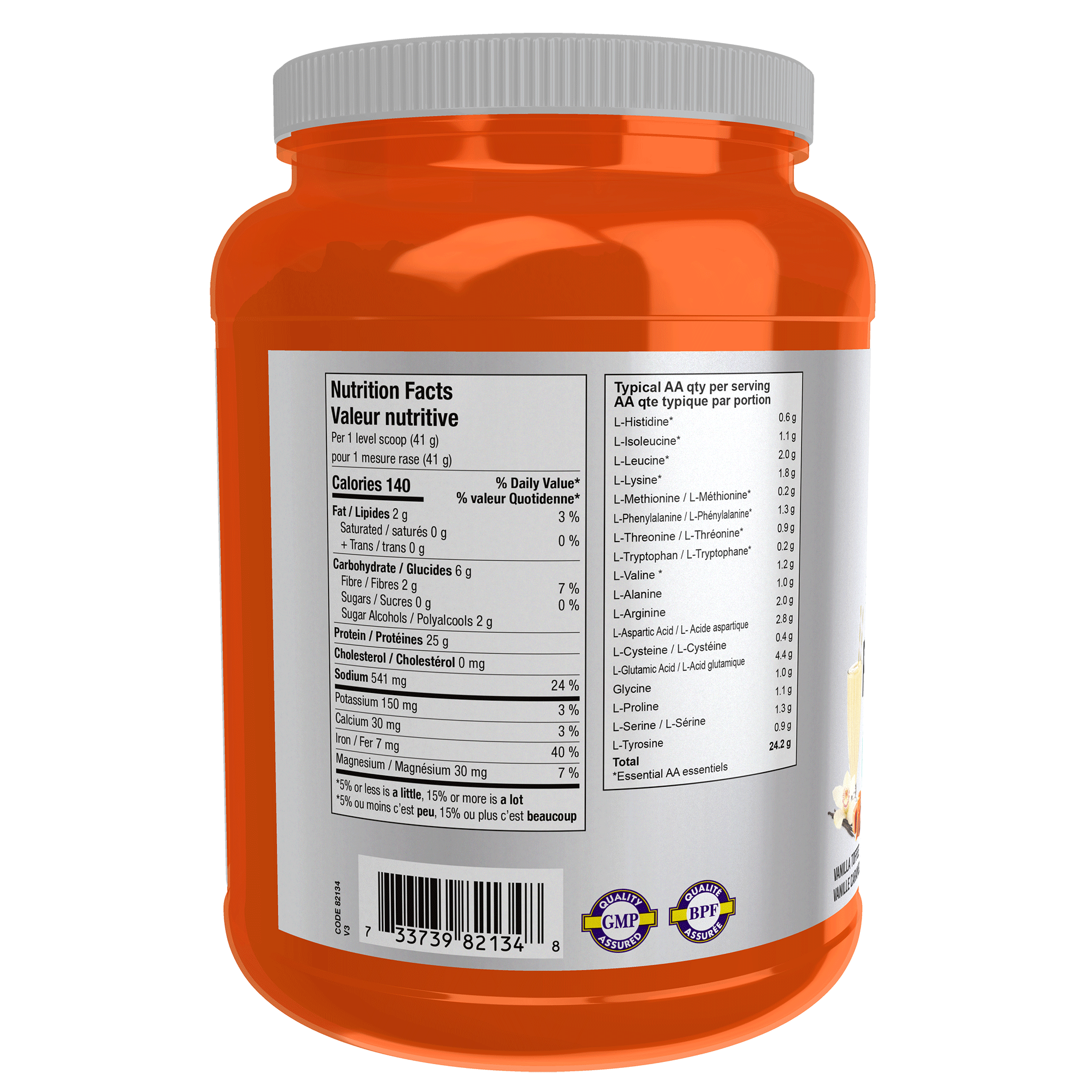 Now Pea Protein Vanilla Toffee 907 Grams - Nutrition Plus