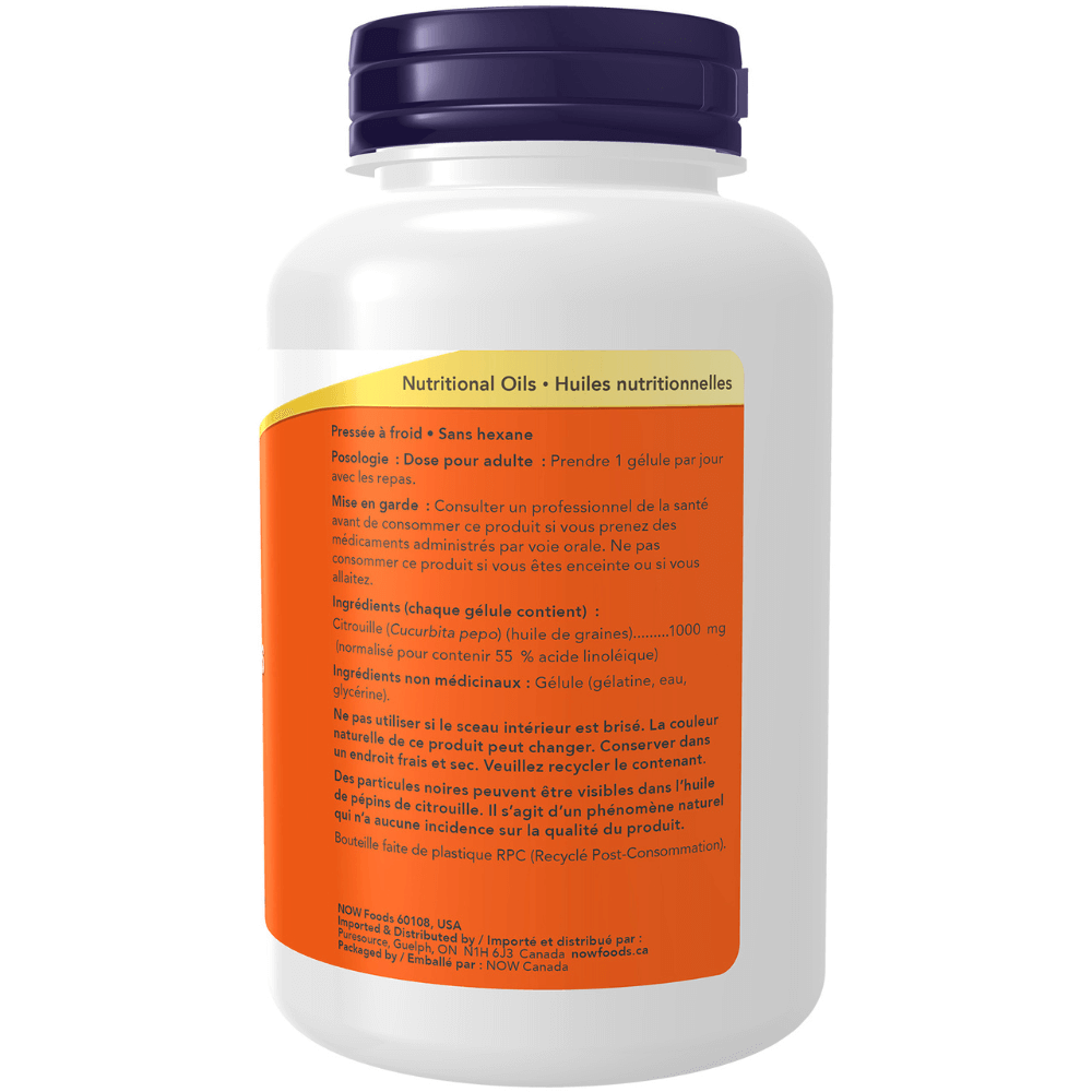 Now Pumpkin Seed Oil 1,000mg 100 Softgels - Nutrition Plus