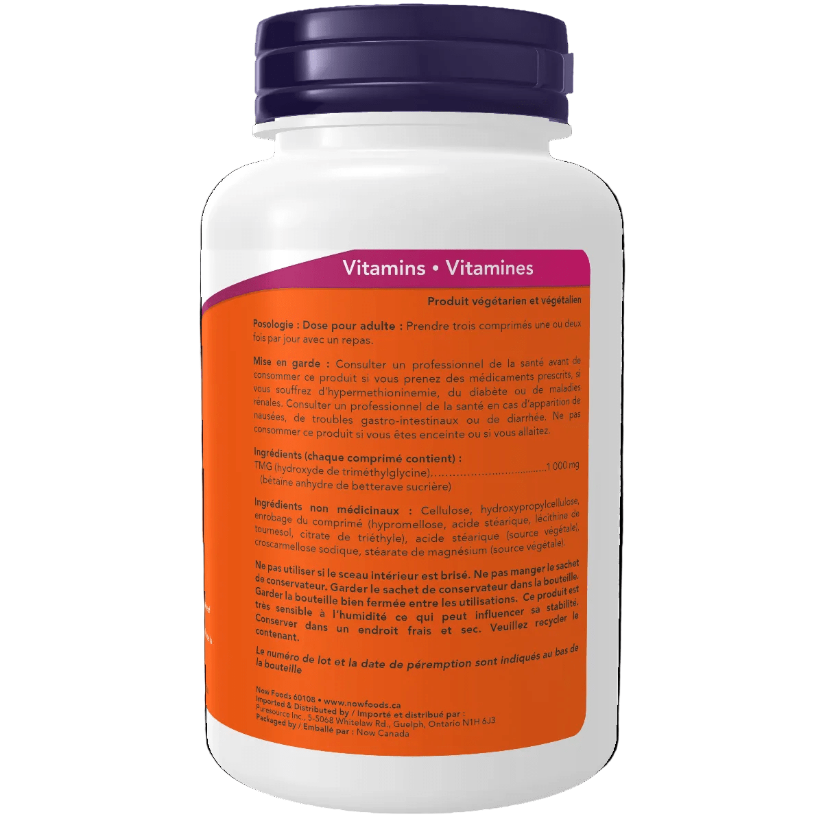 Now TMG 1,000mg 100 Tablets - Nutrition Plus