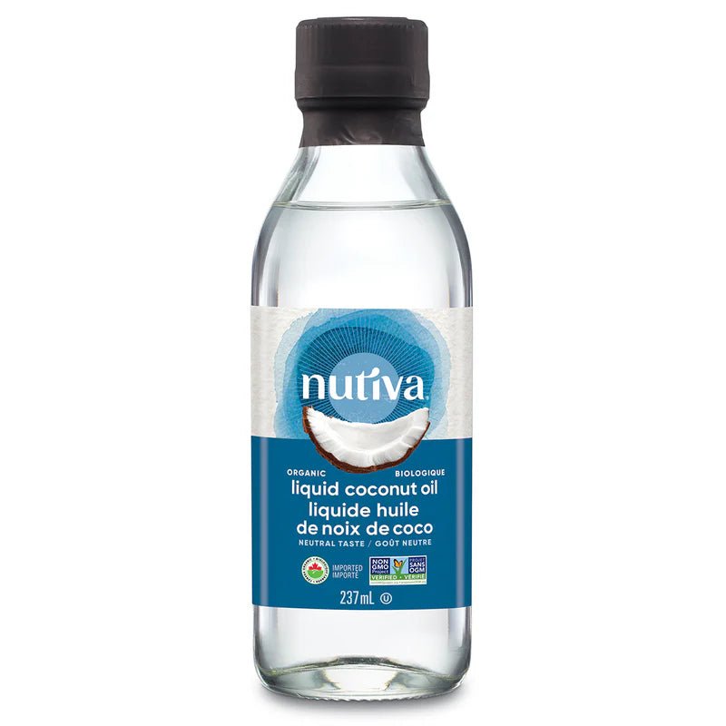 Nutiva Organic Liquid Coconut Oil 237mL - Nutrition Plus
