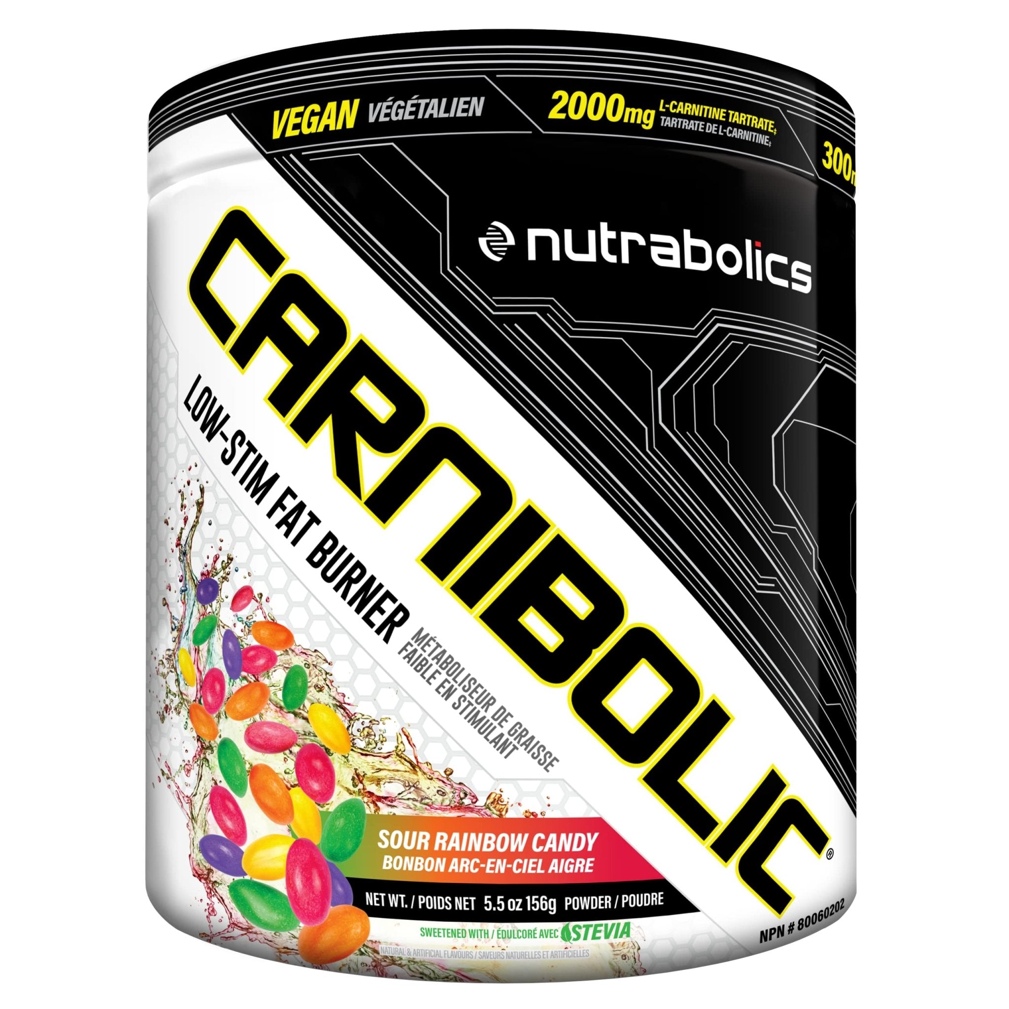 Nutrabolics Carnibolic 30 Servings, Sour Rainbow Candy, 156 Grams - Nutrition Plus