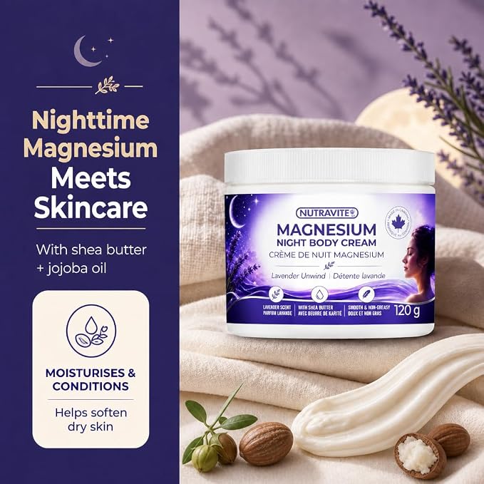 Nutravite Magnesium Night Cream 120 Grams - Nutrition Plus