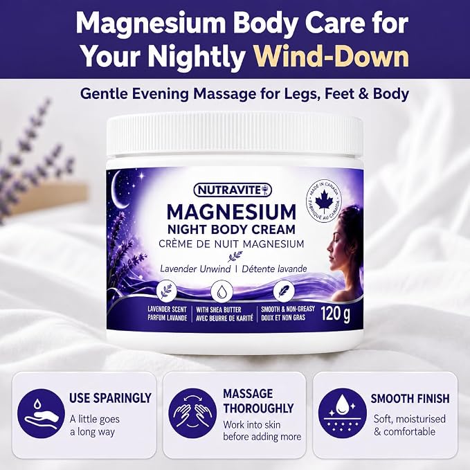 Nutravite Magnesium Night Cream 120 Grams - Nutrition Plus