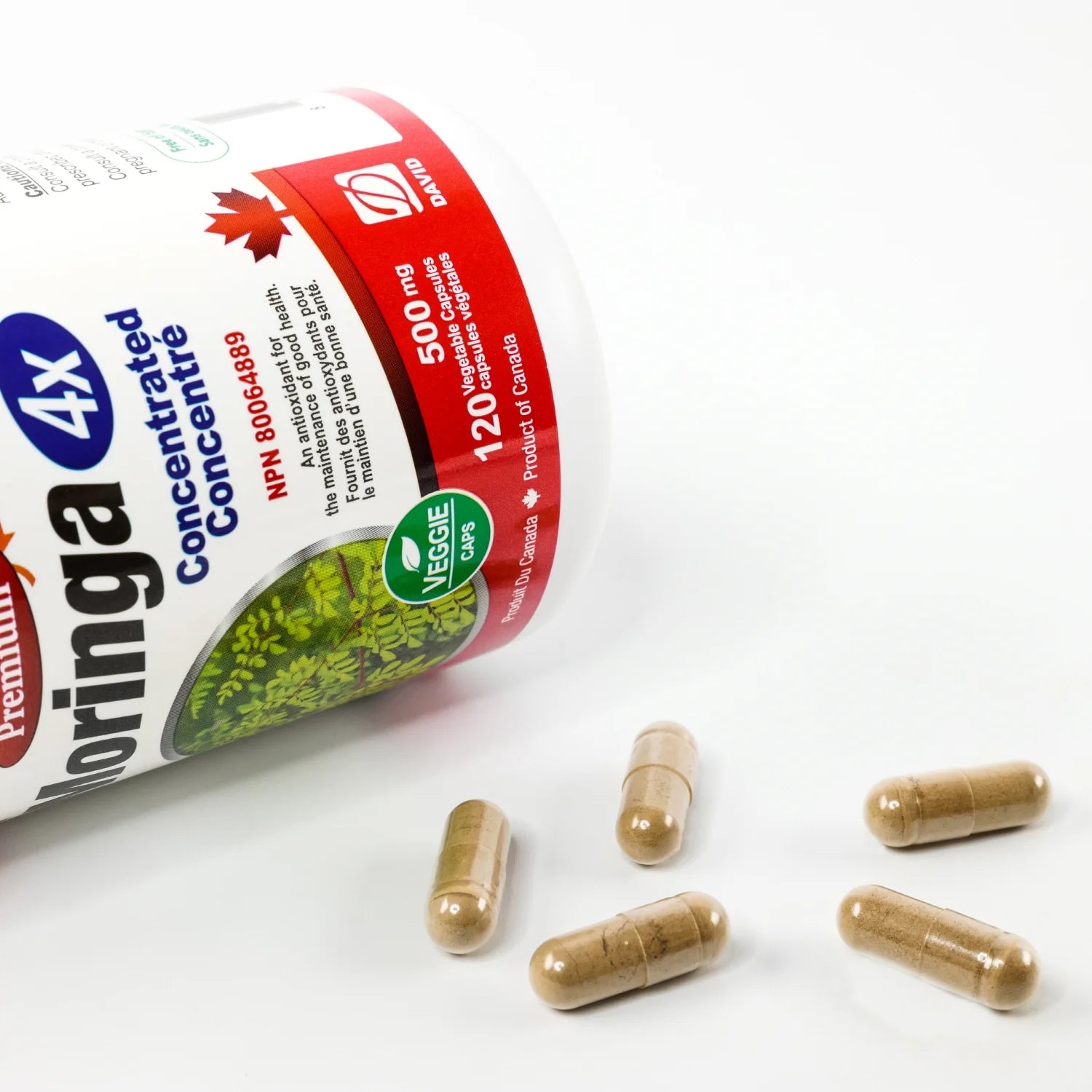 Nutridom Moringa Leaf Extract 4x 120 Veg Capsules - Nutrition Plus