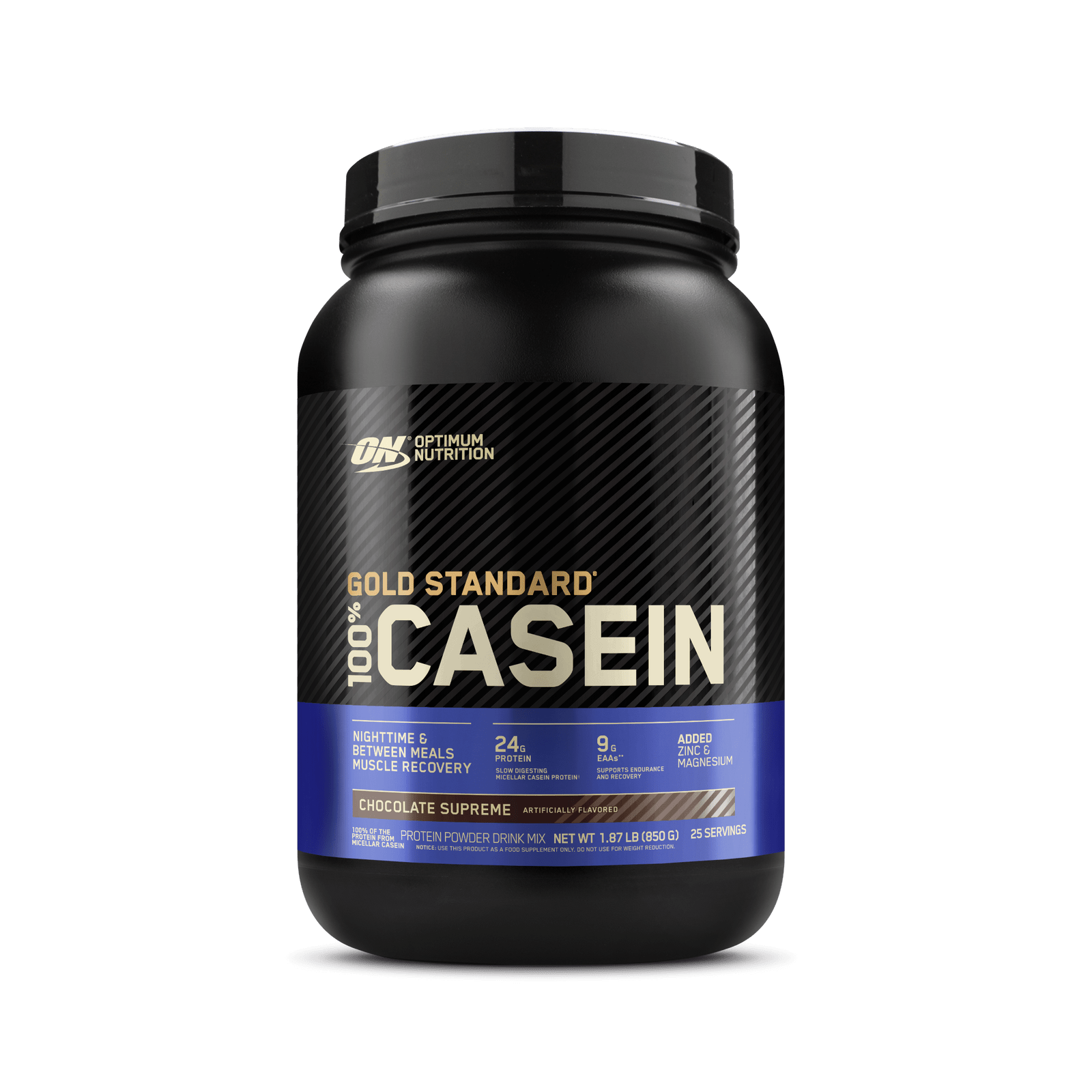 Optimum Nutrition Gold Standard 100% Casein, Chocolate Supreme 1.87 lb - Nutrition Plus