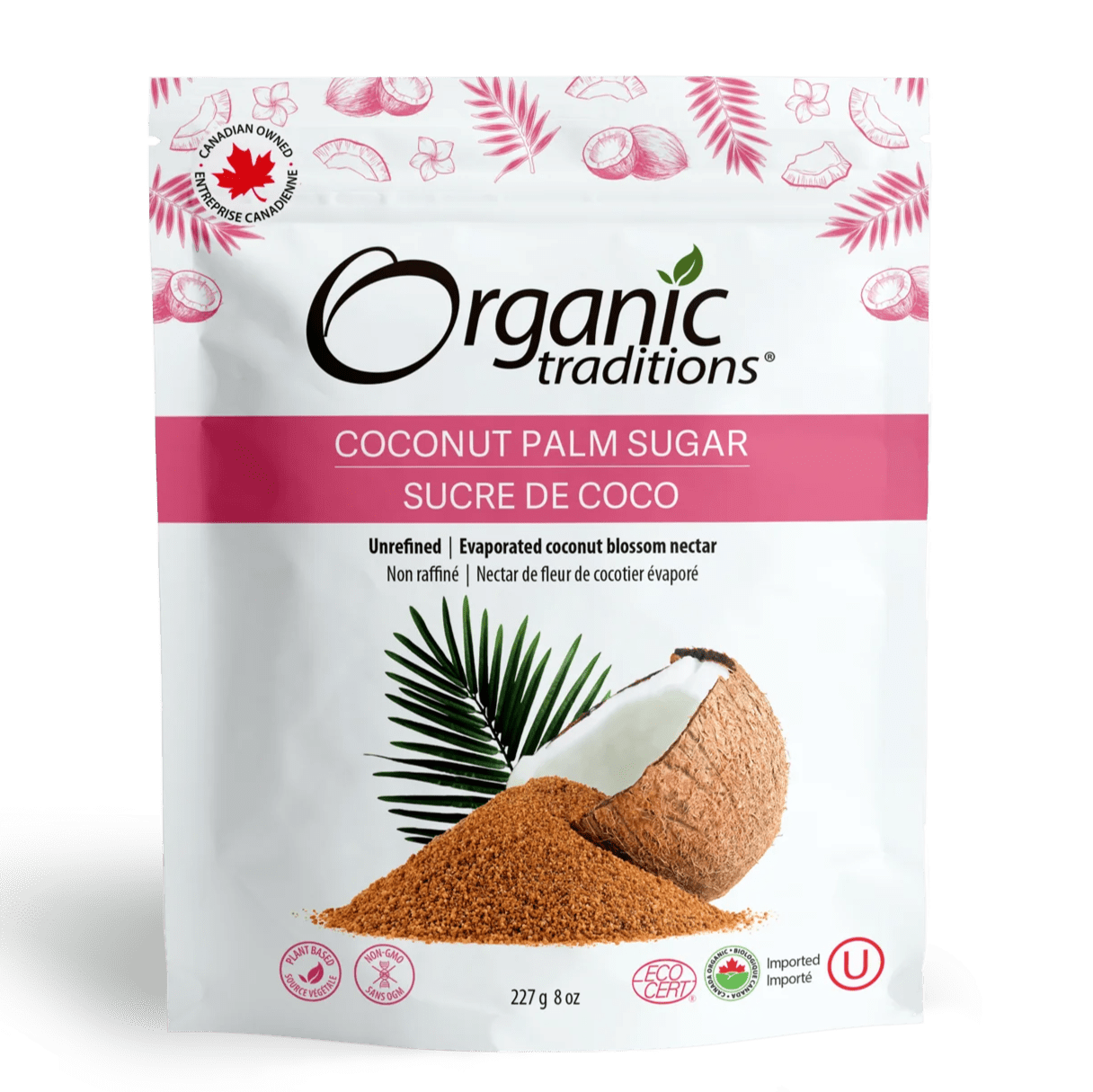 Organic Traditions Coconut Palm Sugar - Nutrition Plus