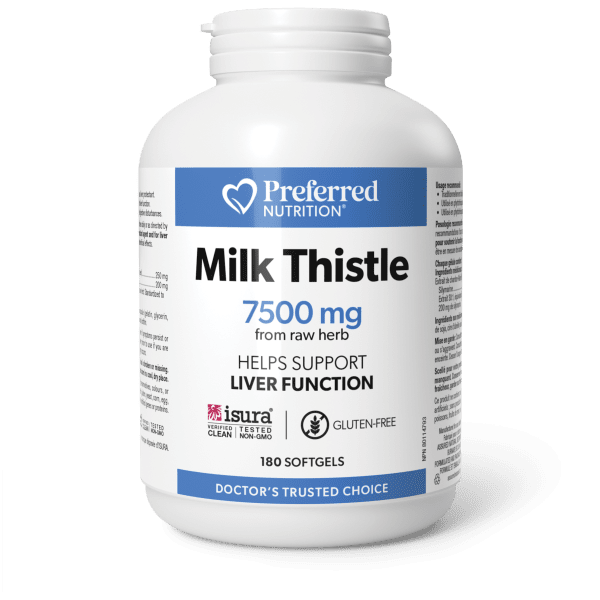 Preferred Nutrition Milk Thistle 7500mg 180 Softgels - Nutrition Plus