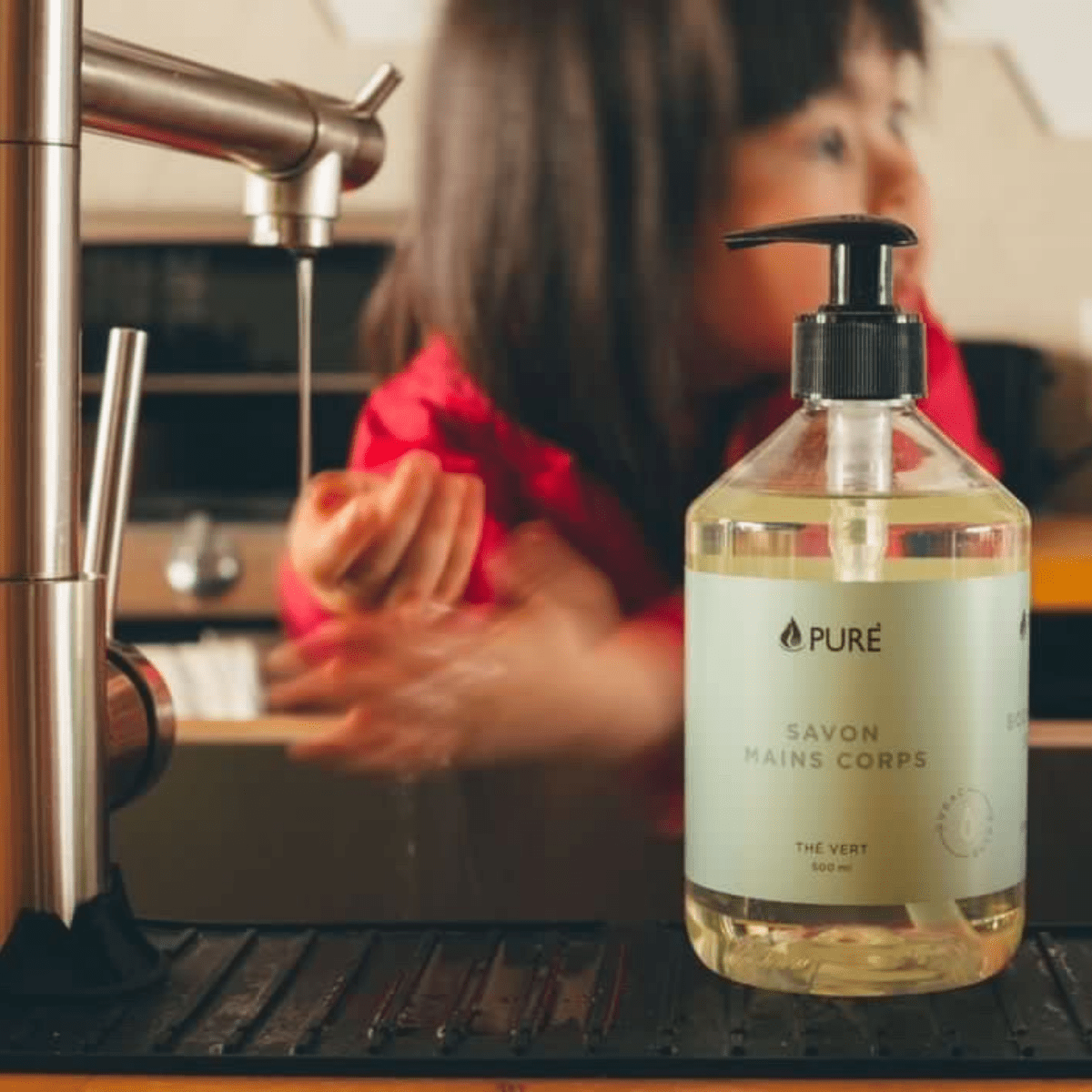 Pure Body & Hand Soap 500mL, Green Tea - Nutrition Plus