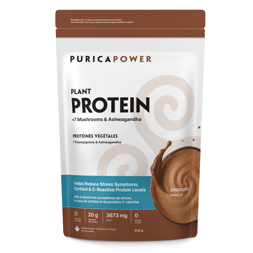 Purica Plant Isolate Protein +7 mushrooms & Ashwagandha 630g - Nutrition Plus