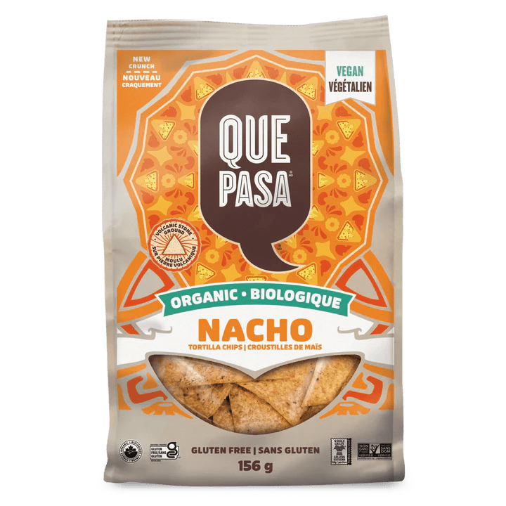 Que Pasa Organic Tortilla Chips Nacho 156 Grams - Nutrition Plus