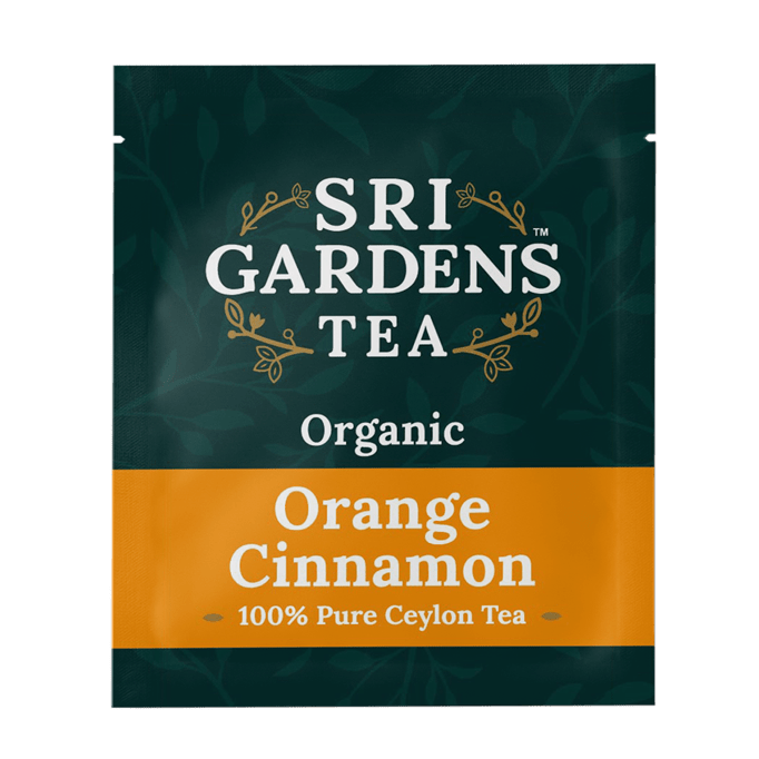 SRI Gardens Organic Orange & Cinnamon 20 Tea Bags - Nutrition Plus