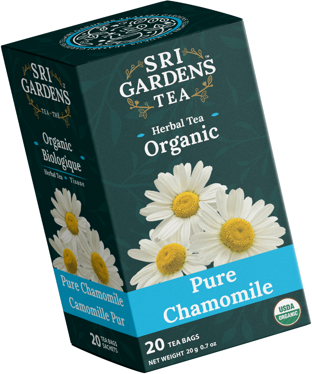 SRI Gardens Organic Pure Chamomile 20 Tea Bags - Nutrition Plus