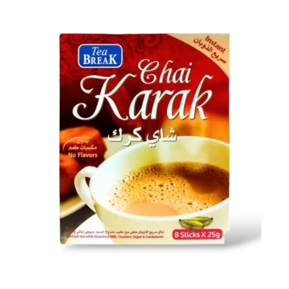 Tea Break Karak Tea – 8 Sticks X 25 Grams (INSTANT) - Nutrition Plus