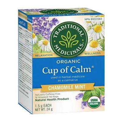 Traditional Medicinals - Organic Cup of Calm® Tea, 16 Bags - Nutrition Plus