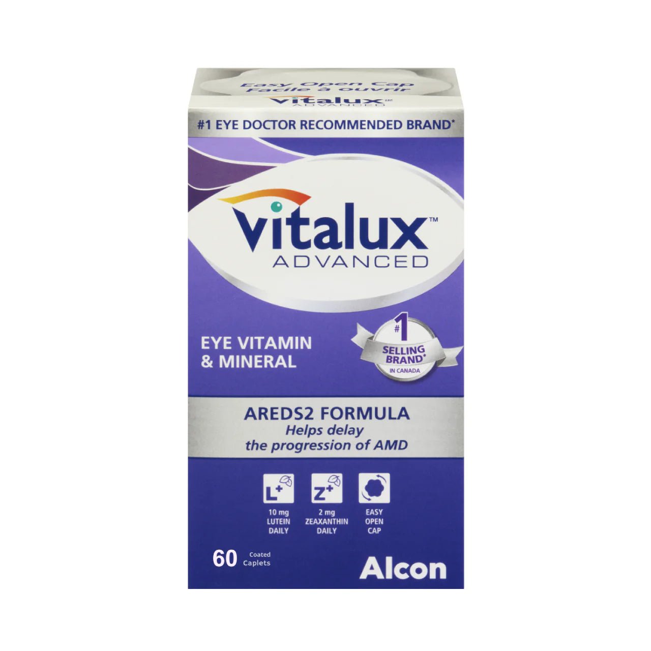 Vitalux Eye Vitamin & Mineral AREDS2 Formula 60 caplets - Nutrition Plus