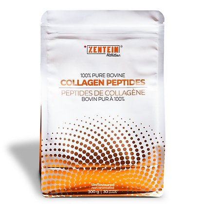 Zentein Nutrition 100% Pure Bovine Collagen Peptides (30 Servings), 300 Grams - Nutrition Plus