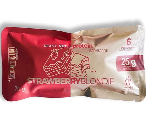 Zentein Nutrition Collagen Protein Bar 65 Grams, Strawberry Blondie Flavour - Nutrition Plus