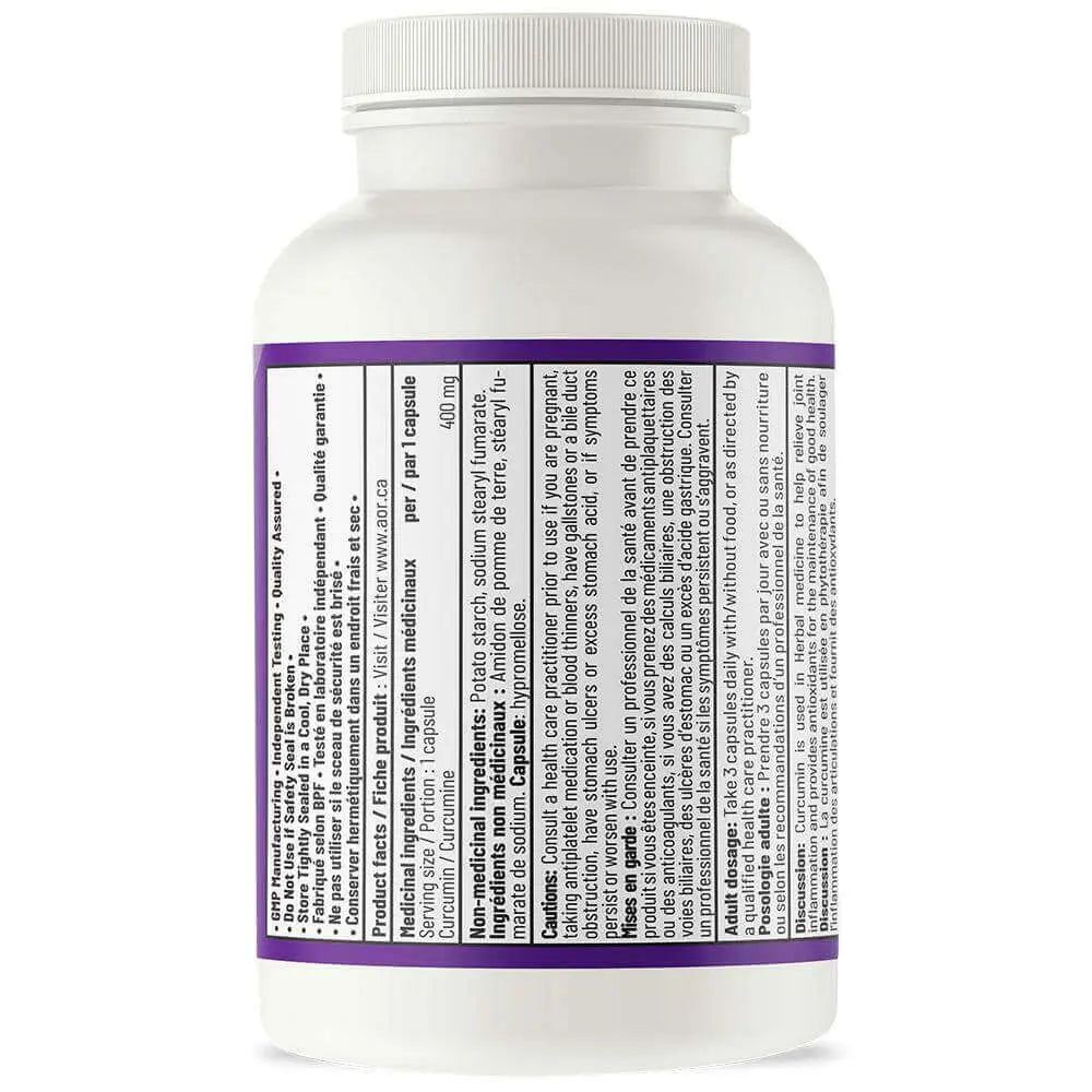 AOR Curcumin-95 90 Vegi Capsules - Nutrition Plus